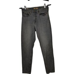 Levi's Premium Wedgie Jeans Size 27 High Rise Button Fly Light Wash Blue Classic